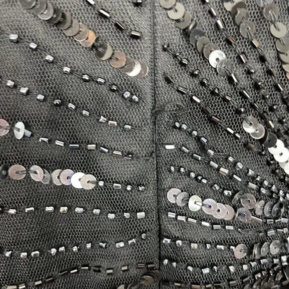 Pisarro Nights Beaded and sequined Evening Cocktail Dress Size 8 - Picture 5 of 10